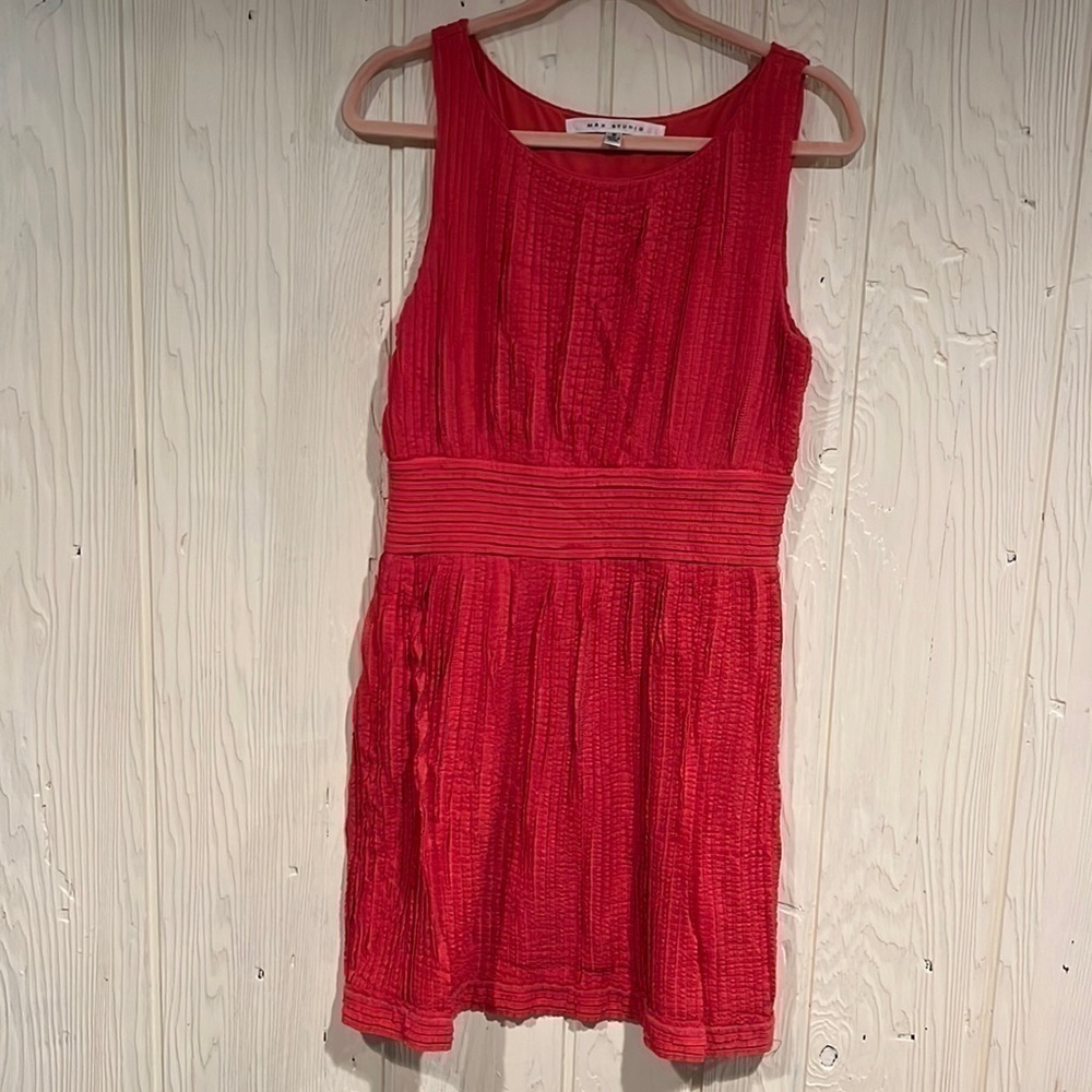 𝅺max Studio Burnt Orange Dress - Sleeveless, Lined, Size M